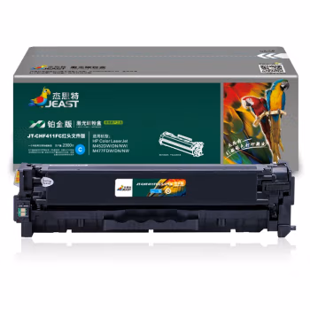 杰思特 JT-CHF411FC红头文件铂金版 硒鼓打印量2300页 适用机型：HP Color LaserJet M452DW/DN/NWM477FDW/DN/NW计 硒鼓 1.00 只/支 (计价单位：支) 青色