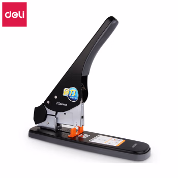 得力(deli) 0485 钉纸厚度210页 省力重型 订书机 (计价单位：个) 黑色