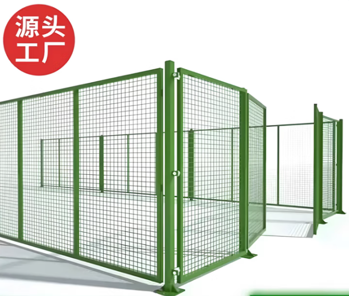 北极峰加厚车间隔离网铁丝网围栏护栏网仓库隔离网仓库围栏移动防护隔断 加厚3.0米高3.0米宽+立柱