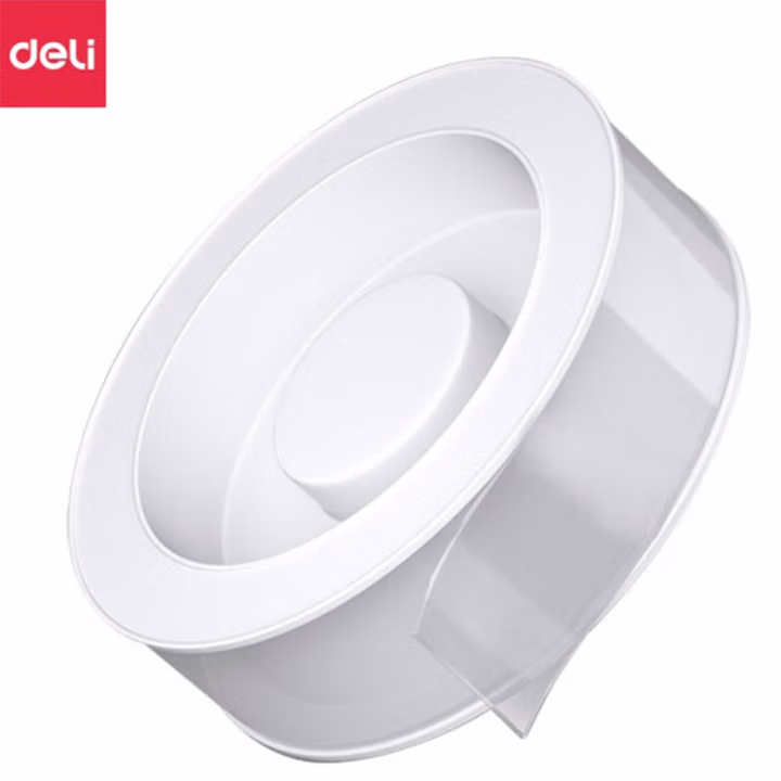 得力（deli）纳米透明无痕双面胶 高粘度强力魔力胶带 30mm*3m 33601 卷               