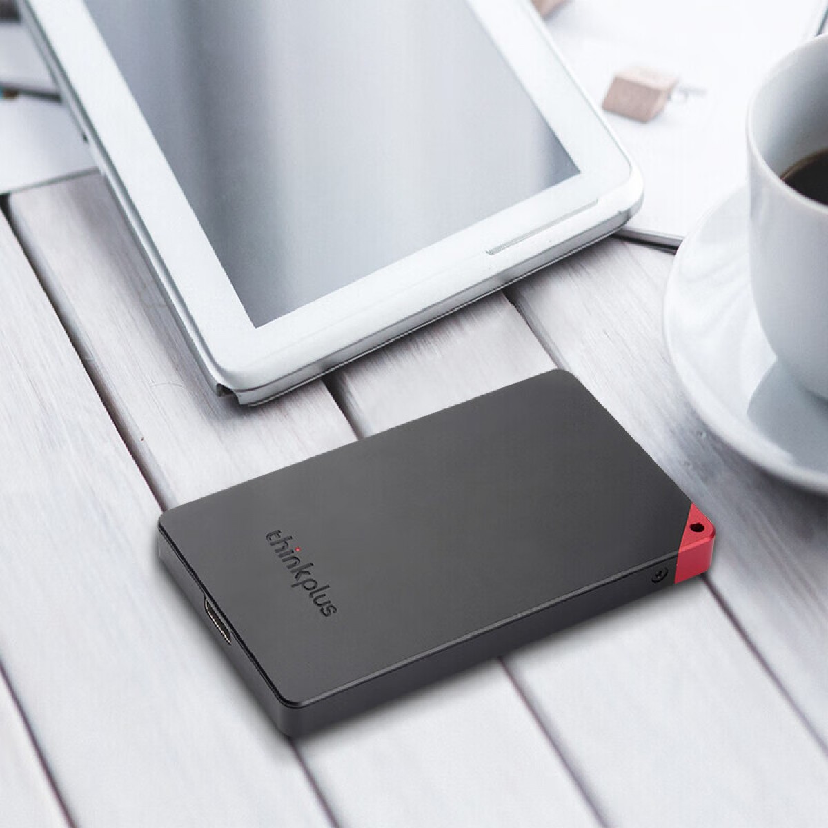联想 thinkplus移动固态硬盘US100便携小巧USB3.1高速PSSD移动硬盘 （US100黑色 1T）单位：个